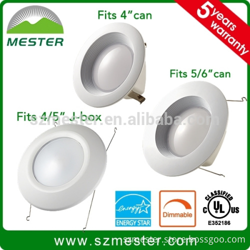 Mester led Downlight 13w Led ceiling downlight fit 4/5/6 J-box , UL ES listed